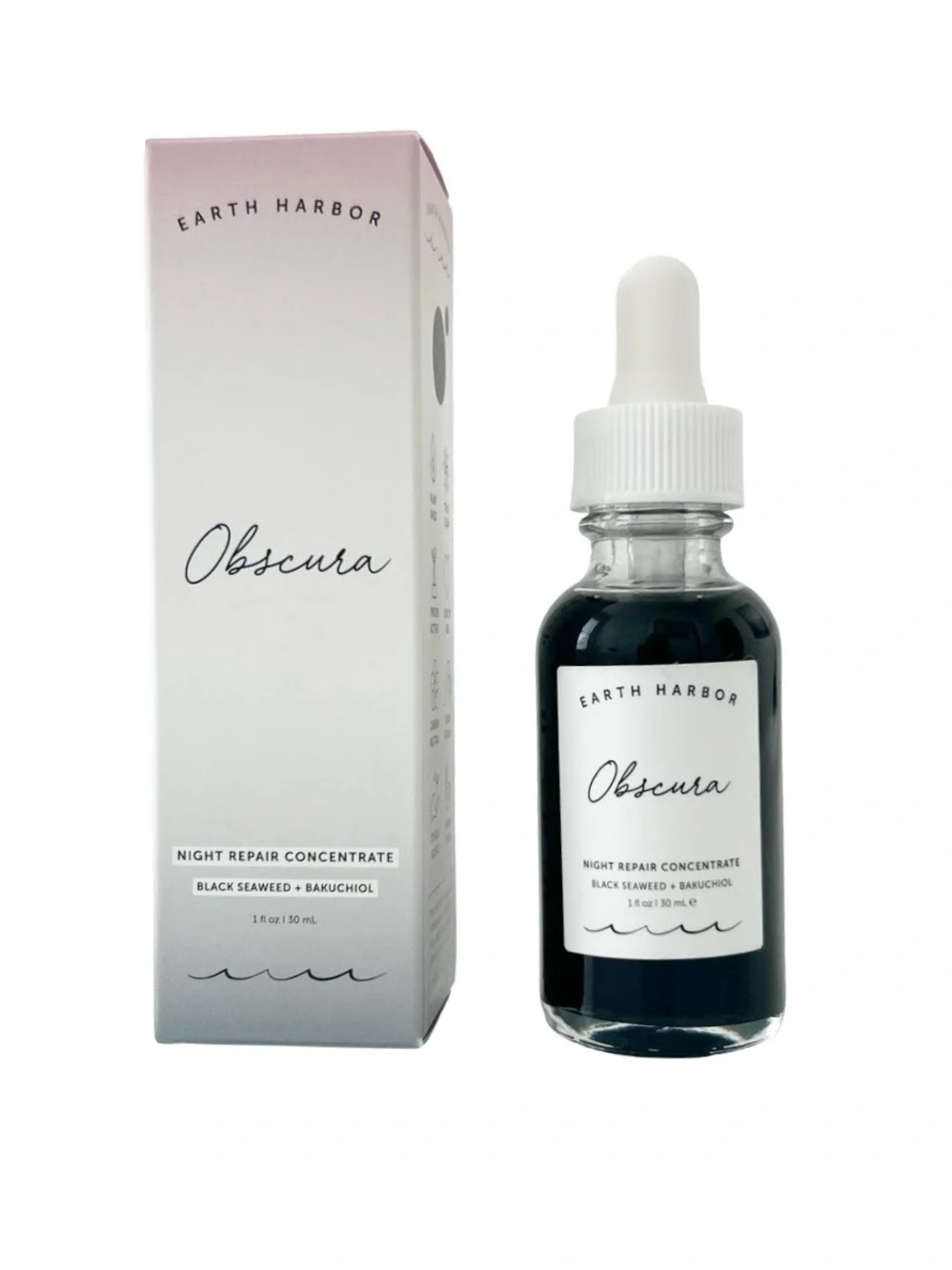 Earth Harbor Obscura Night Repair Concentrate Black seaweed + Bakuchiol NIB